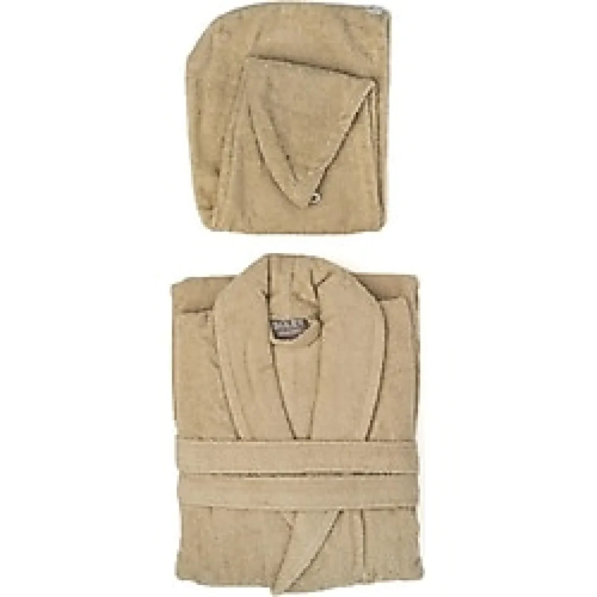 Soley Mayda Ekstra Yumuşak %100 Pamuk Saç Bonesi & Kadın Bornoz Seti