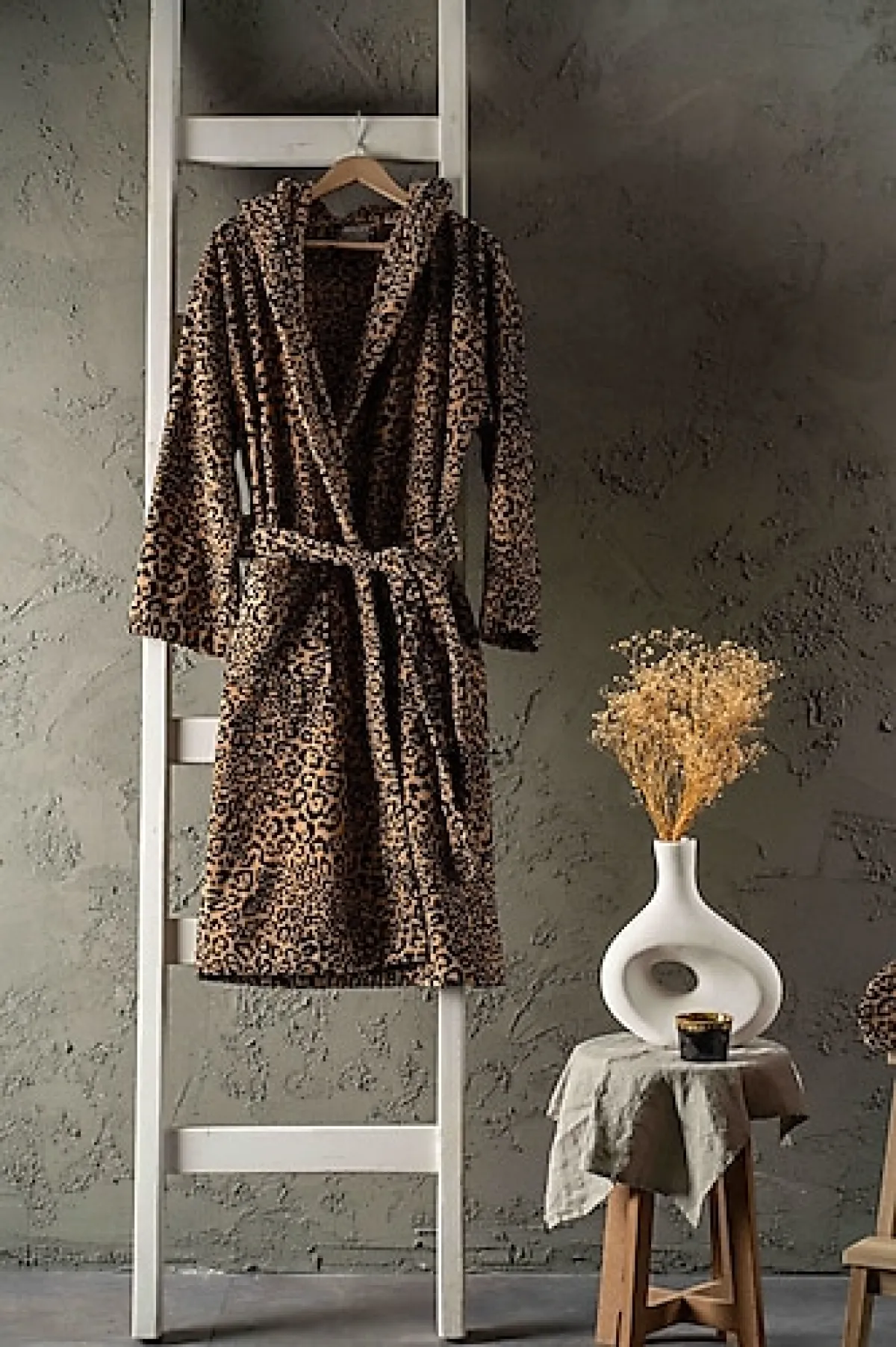 Soley Panthera Leopar Desenli Bornoz