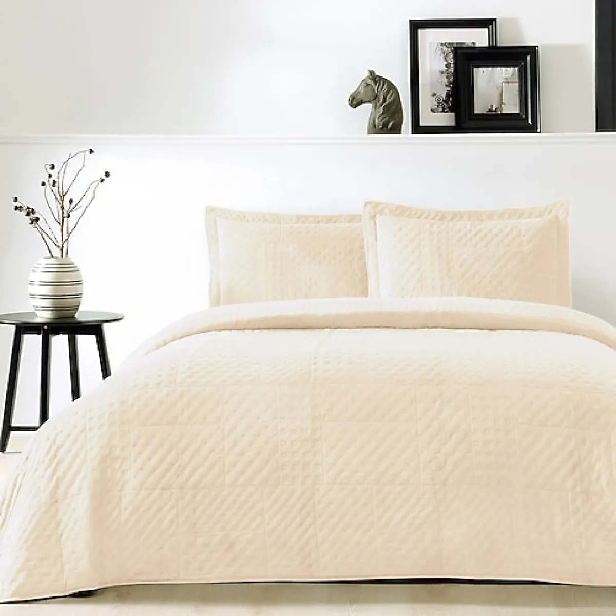 Taç Alvin Çift Kişilik Yatak Örtüsü Takımı