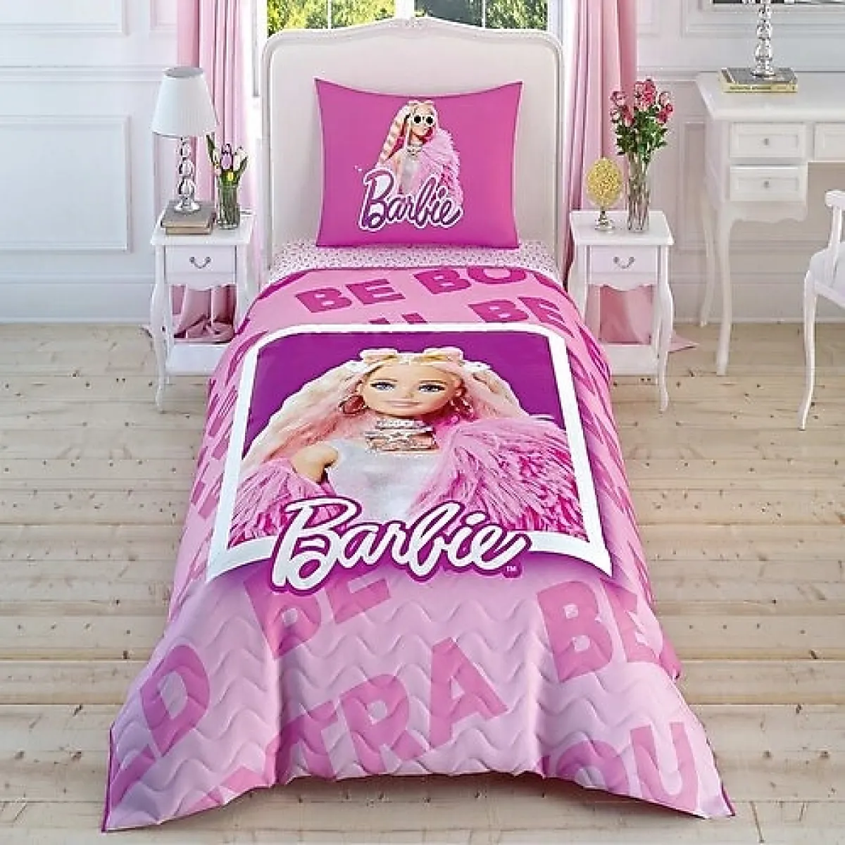 Taç Barbie Extra Sweet Lisanslı Tek Kişilik Complete Set