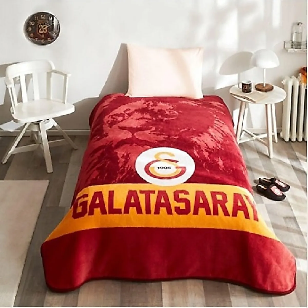 Taç Galatasaray Aslan Lisanslı 160x220 cm Tek Kişilik Battaniye