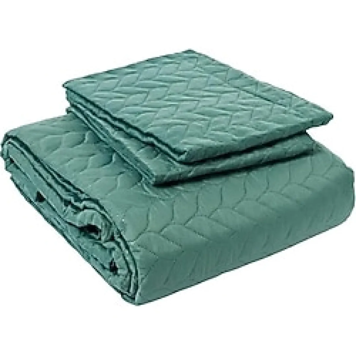 Taç Glory Yeşil Kapitone Çift Kişilik Yatak Örtüsü Takımı