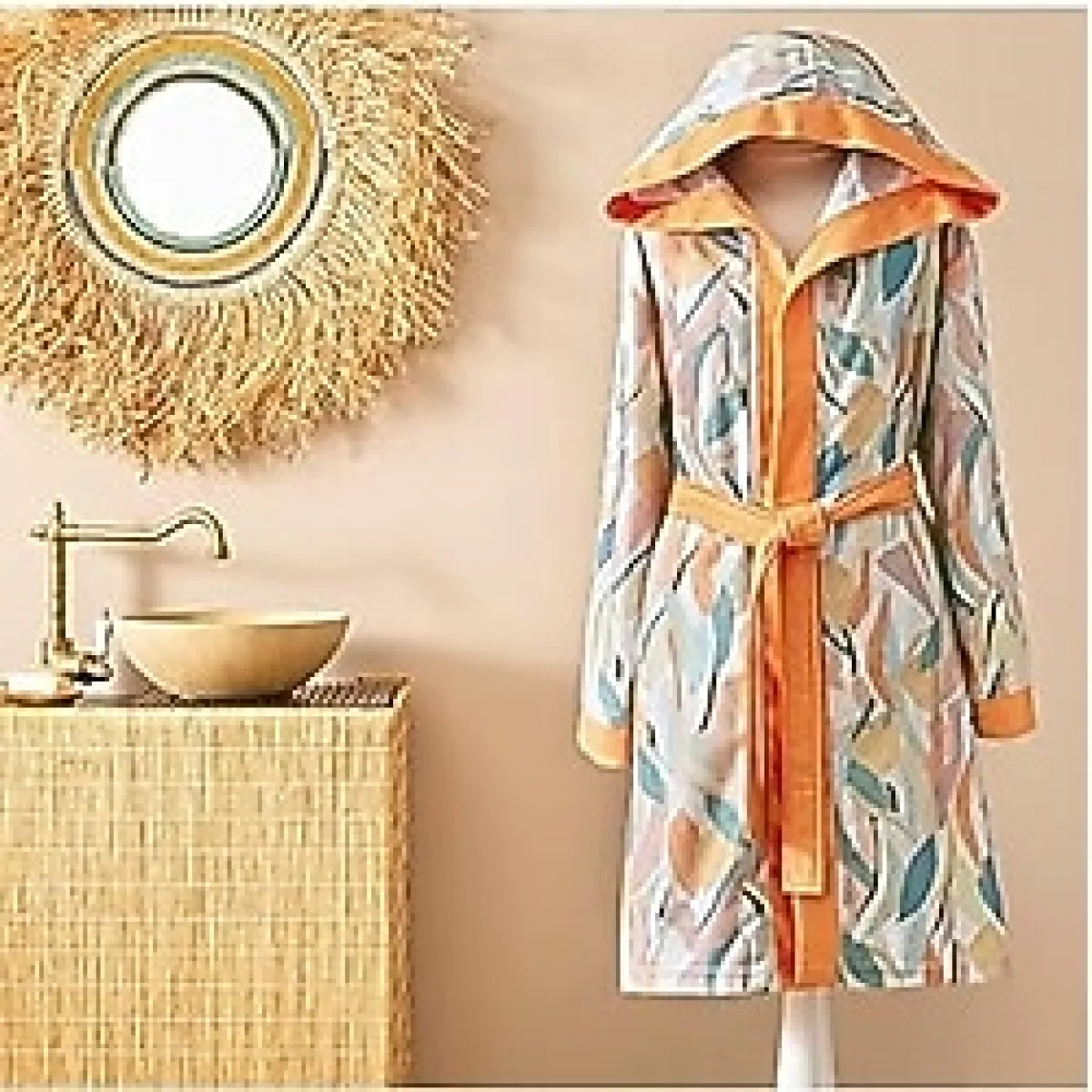 Taç Joey Pamuk L/XL Genç Bornoz Çok Renkli