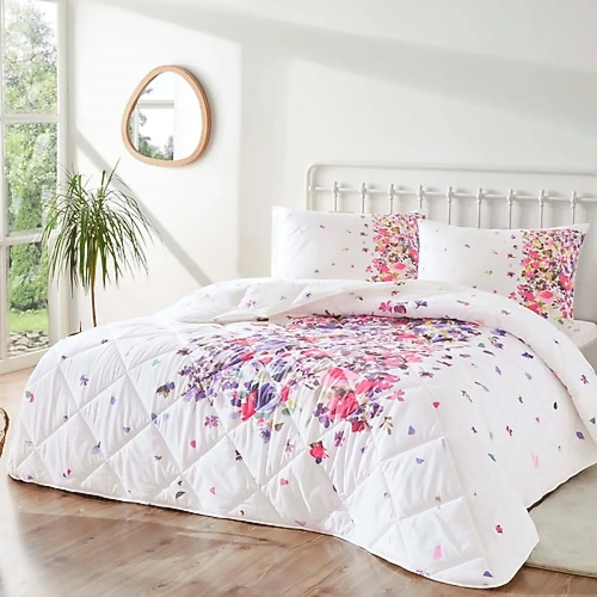 Taç Melosa 195x215 cm Ranforce Çift Kişilik Uyku Seti