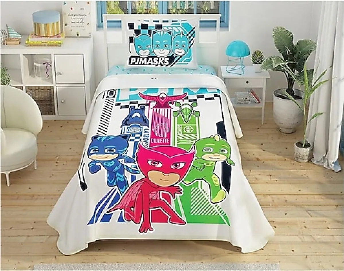 Taç Pj Masks Take Action Lisanslı Tek Kişilik Pike Takımı