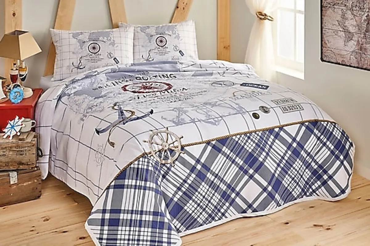 Taç Sea Side Tek Kişilik Pike Takımı