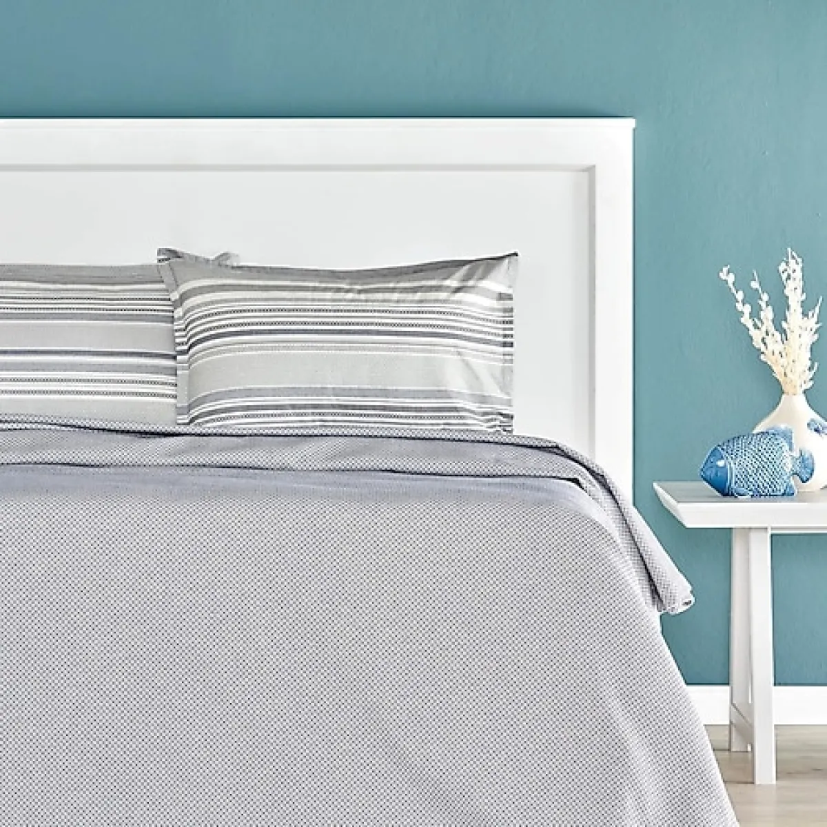 Taç Soho Softly Mavi Çift Kişilik Pike Takımı