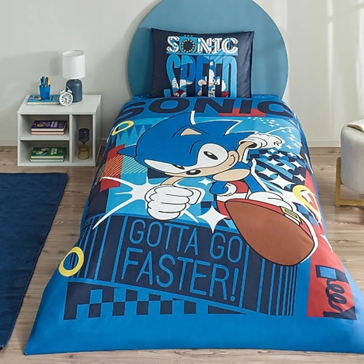 Taç Sonic Classic Pamuk Tek Kişilik Nevresim Takımı