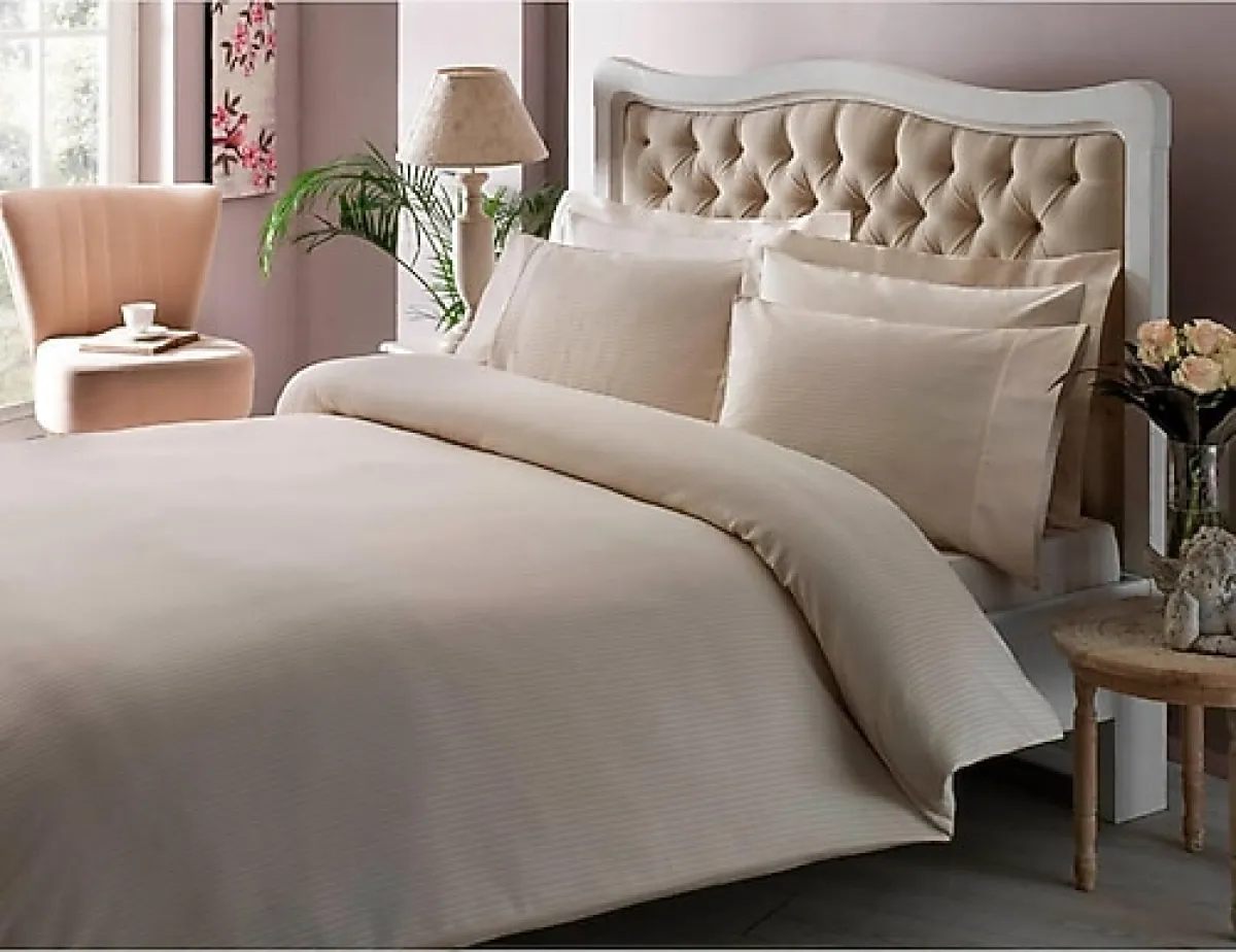 Taç Stripe Premium Basic King Size Nevresim Takımı