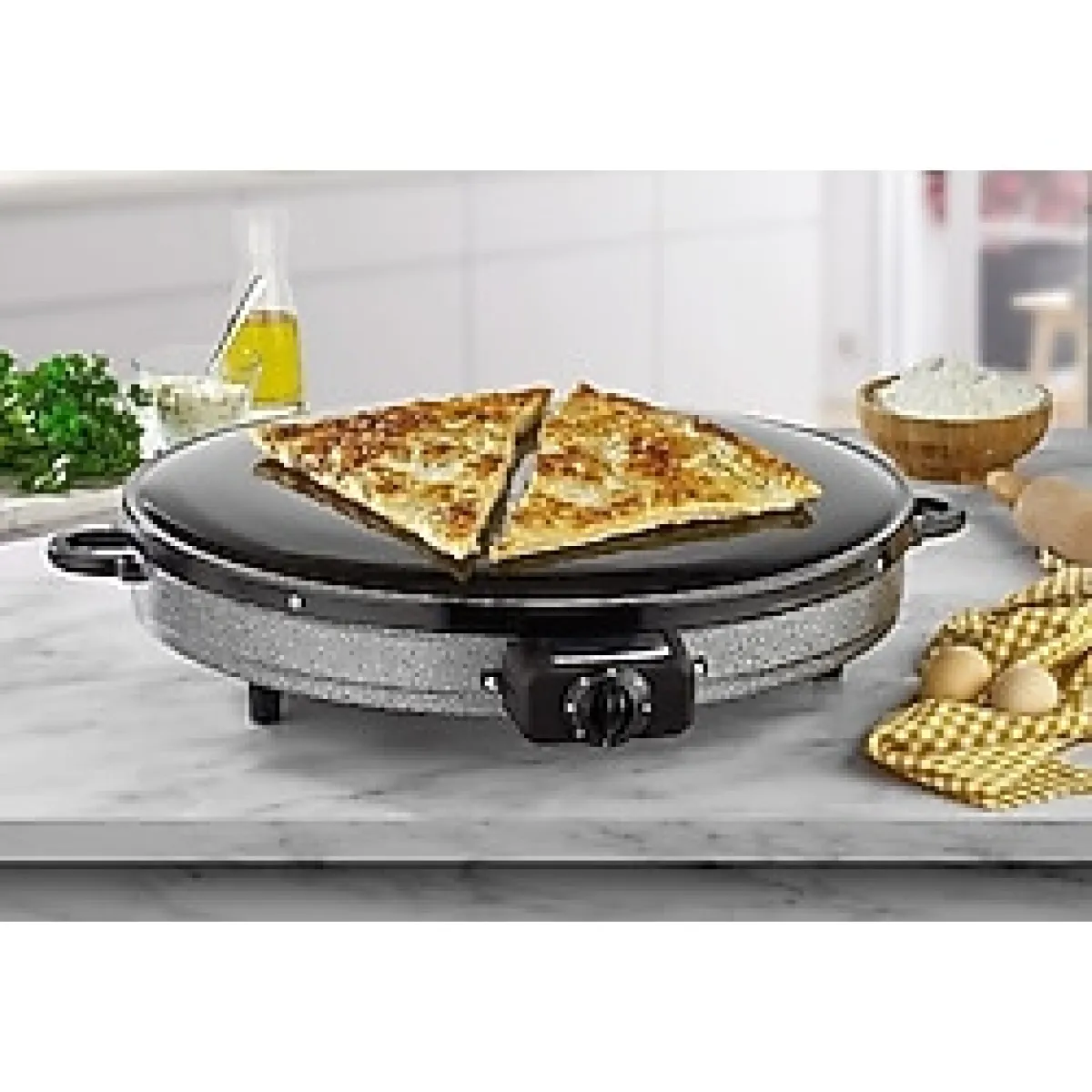 TANER Elektrikli Katmer Sacı Gözleme Sacı Termostatlı Mega Boy 50 Cm 2000w