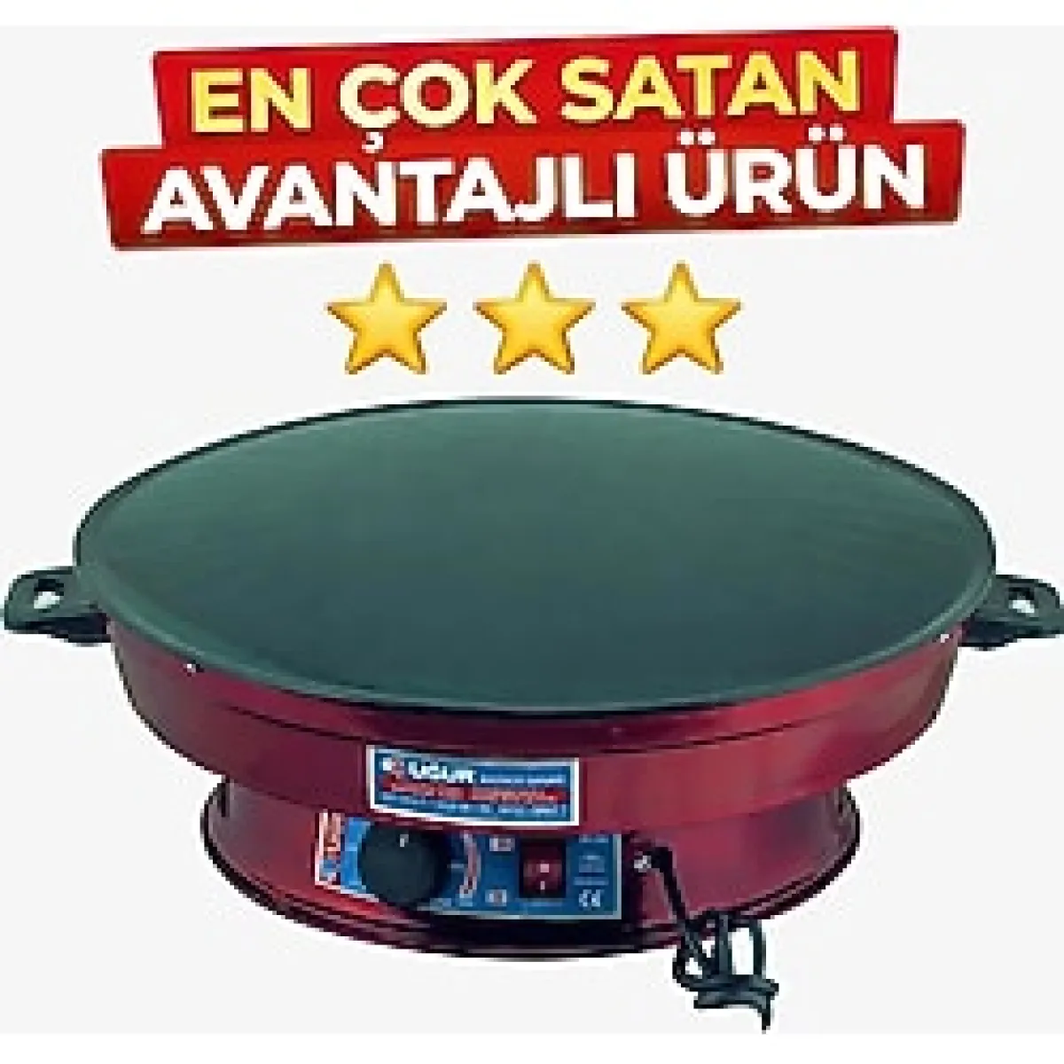 Uğur Katmer Sac Termostatlı Gözleme Yufka Sacı Normal Boy