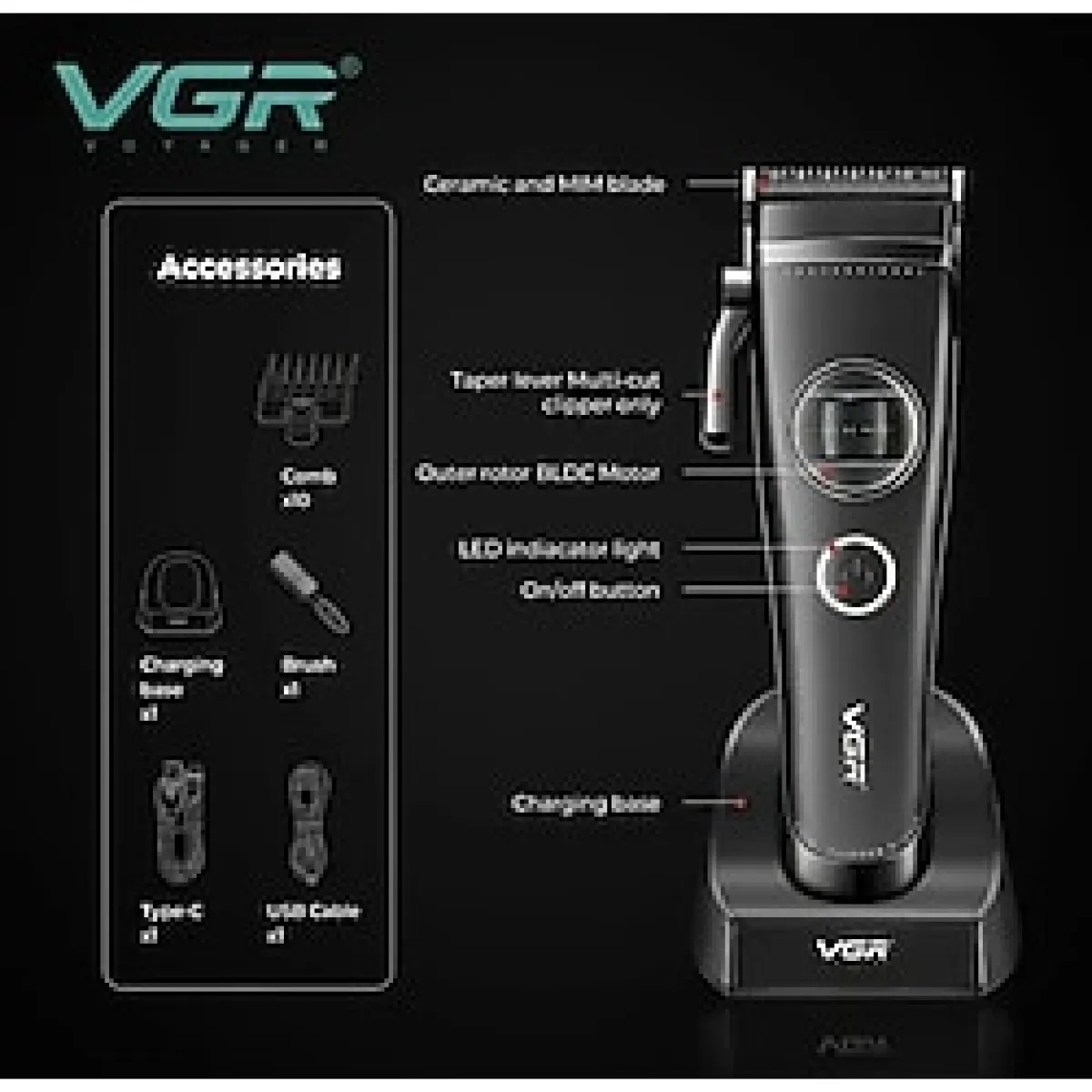 Vgr V-880C Saç Kesme Makinesi