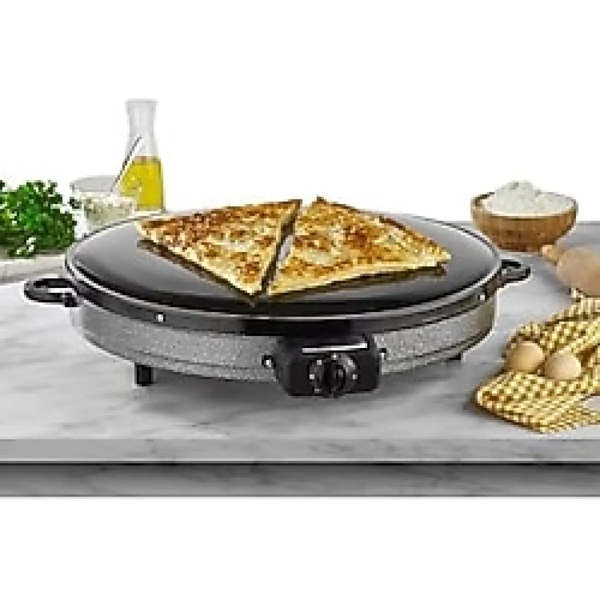 ViATOM VİATOM Termostatlı Elektrikli Katmer Gözleme Sacı Büyük Boy