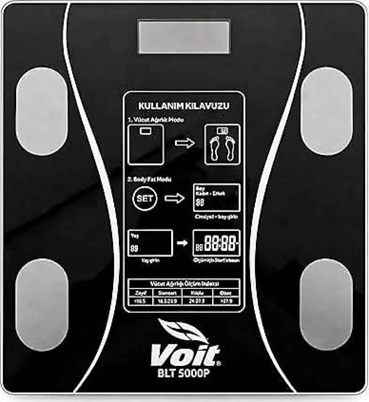 Voit BLT5000 Bluetooth Özellikli Akıllı Vücut Analiz Baskülü