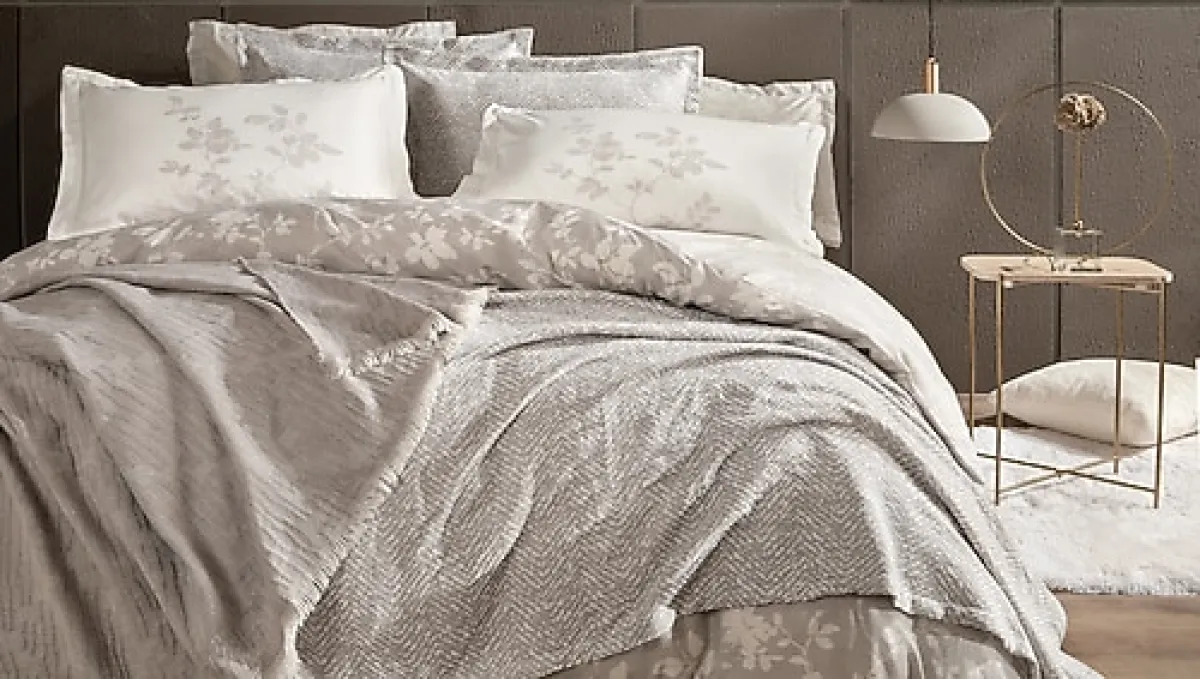 Yataş Etta Gri 8 Parça Fall Winter Çeyiz Seti