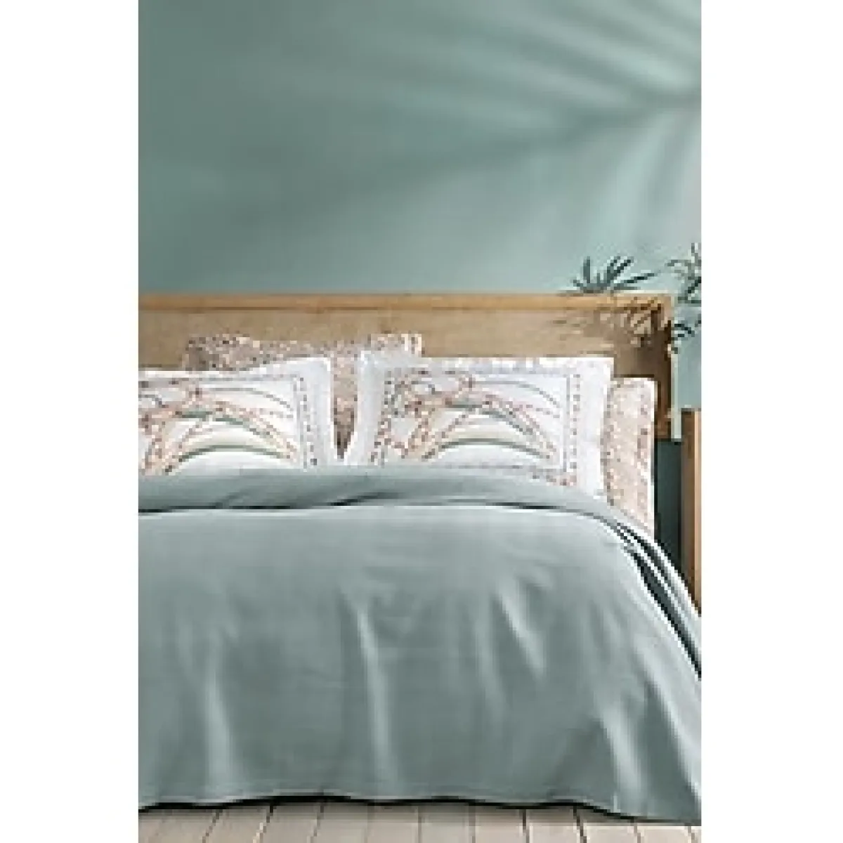 Yataş Retro Çift Kişilik Bambu Pike Takımı - Adaçayı 200 x 220