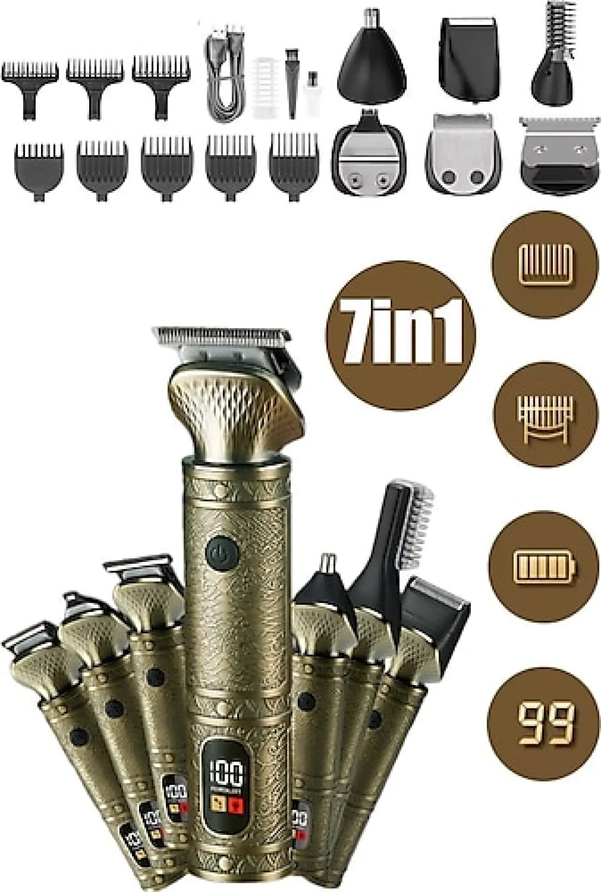 Yopigo Exculisive YP-0609 7in1 Erkek Bakım Seti