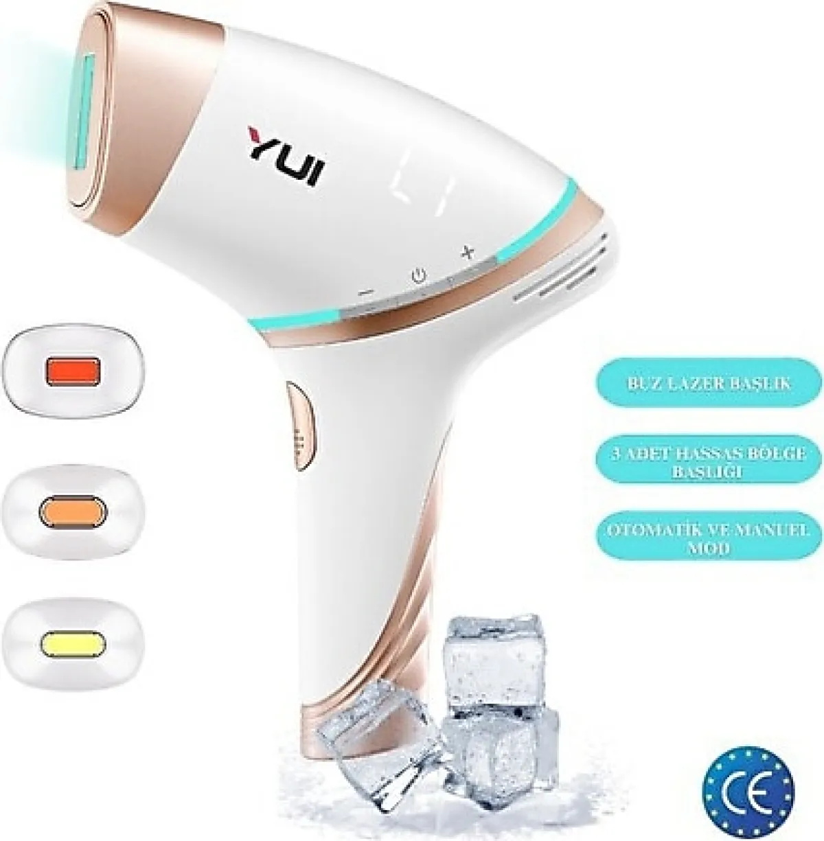 Yui IPLV15 Pro Buz Başlıklı Lazer Epilasyon Aleti