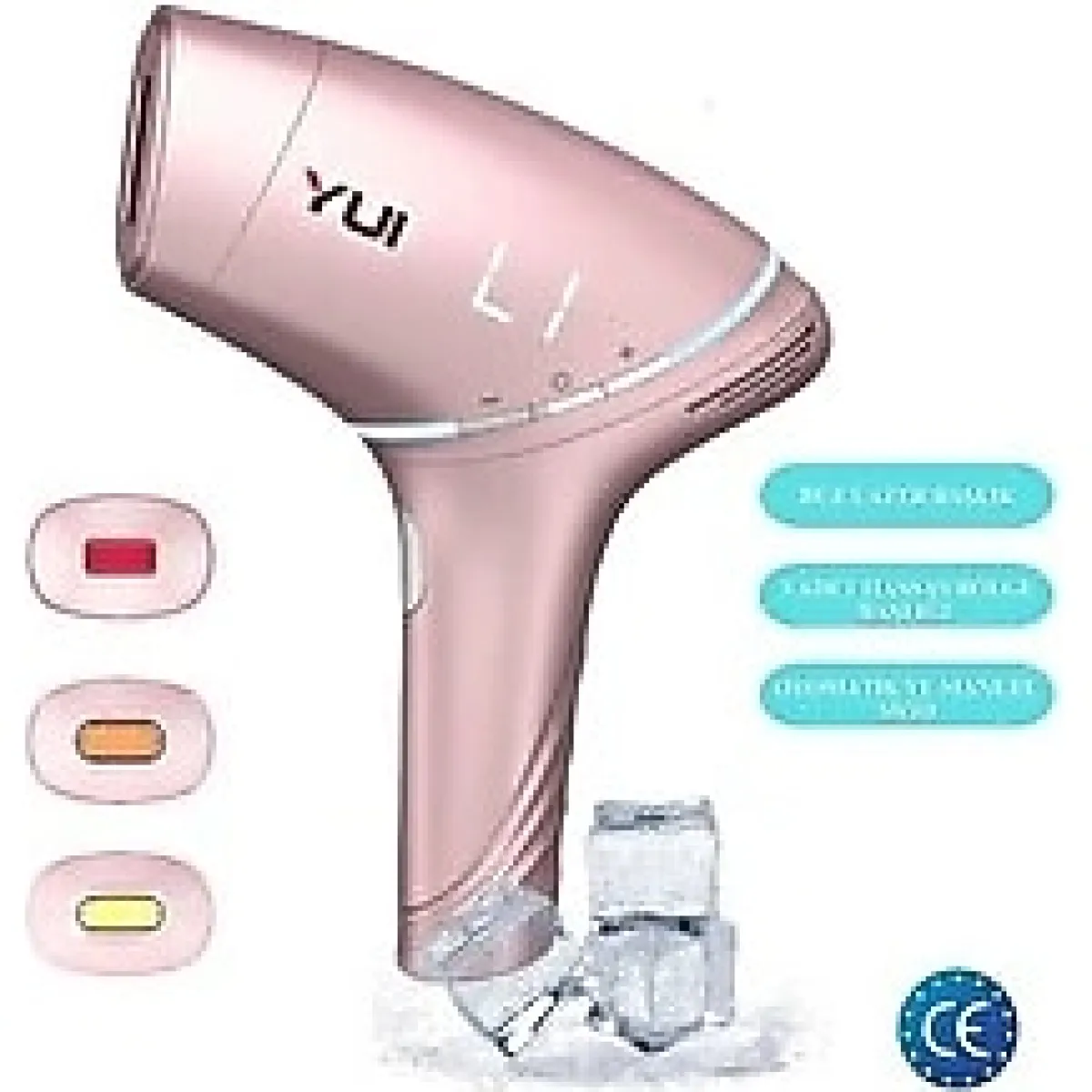 Yui IPLV15 Pro Buz Başlıklı Rosegold Lazer Epilasyon Aleti