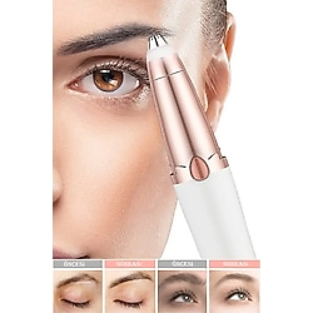 Yüz ve Çene Için Mini Işıklı Epilasyon Cihazı, Kolay ve Etkili Tüy Alma.