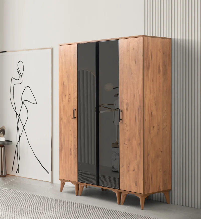 Akasya Reflekte 4 Kapılı Dolap (Er112)